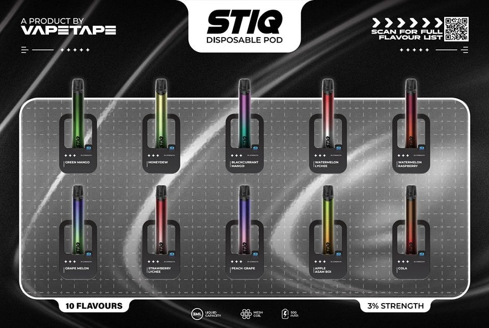 VAPETAPE STIQ 3ML