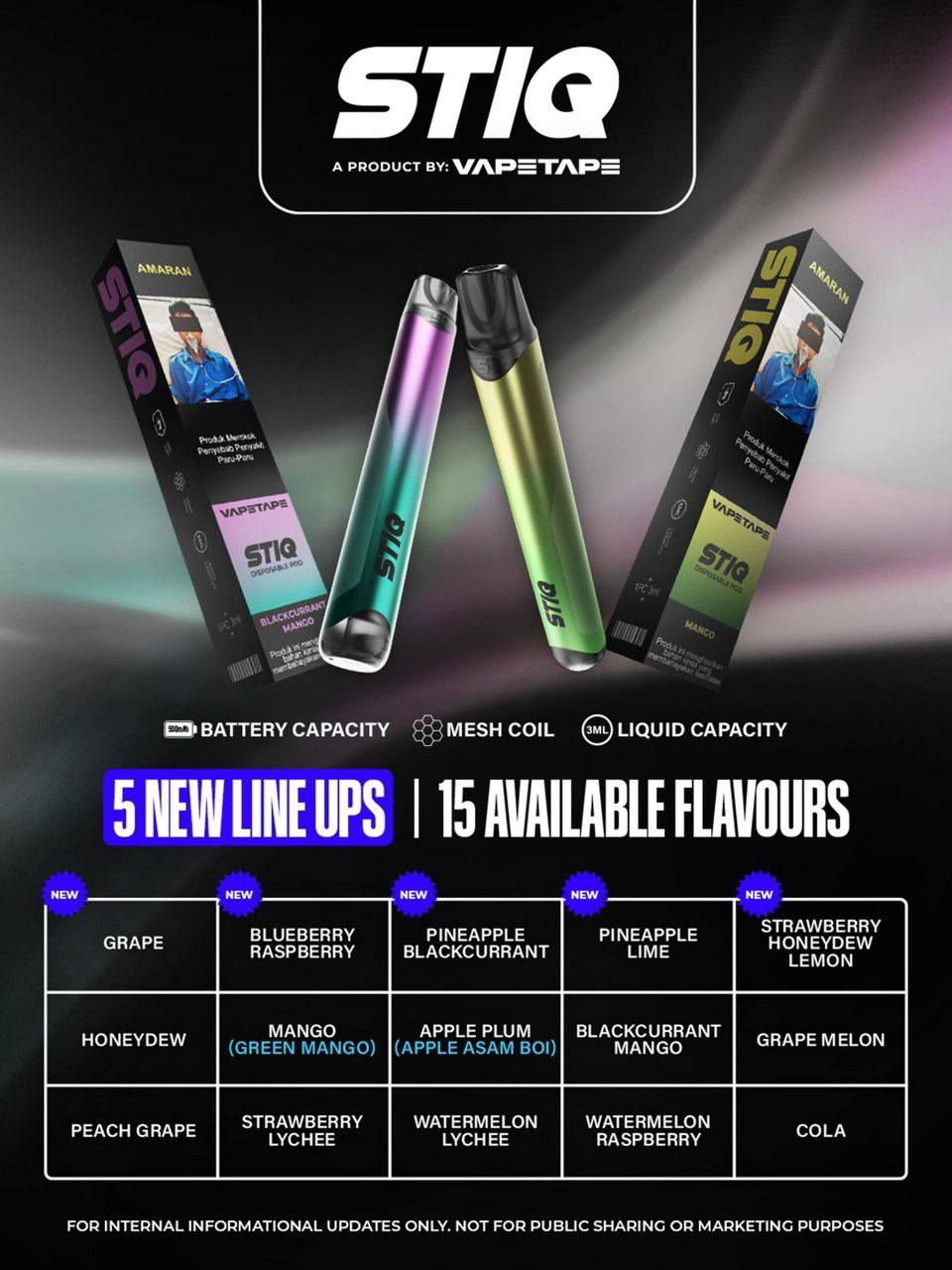 VAPETAPE STIQ 3ML