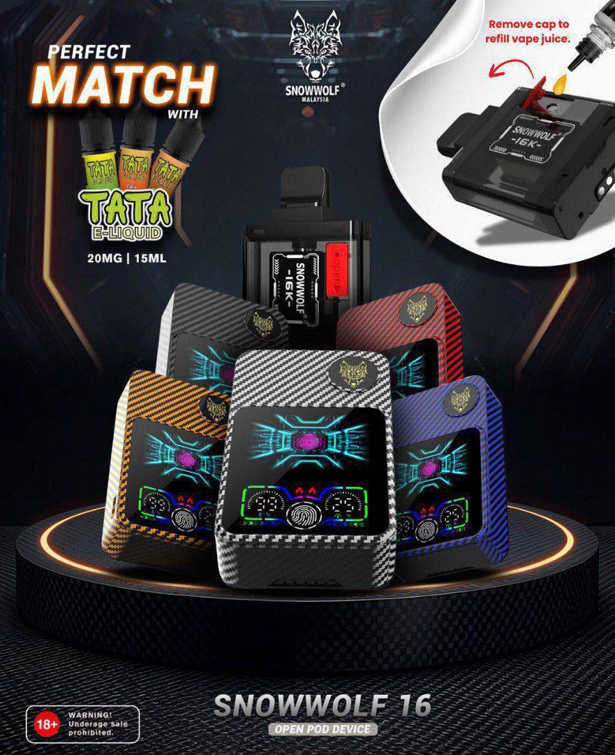 SNOWWOLF 16 DEVICE & EMPTY CARTRIDGE