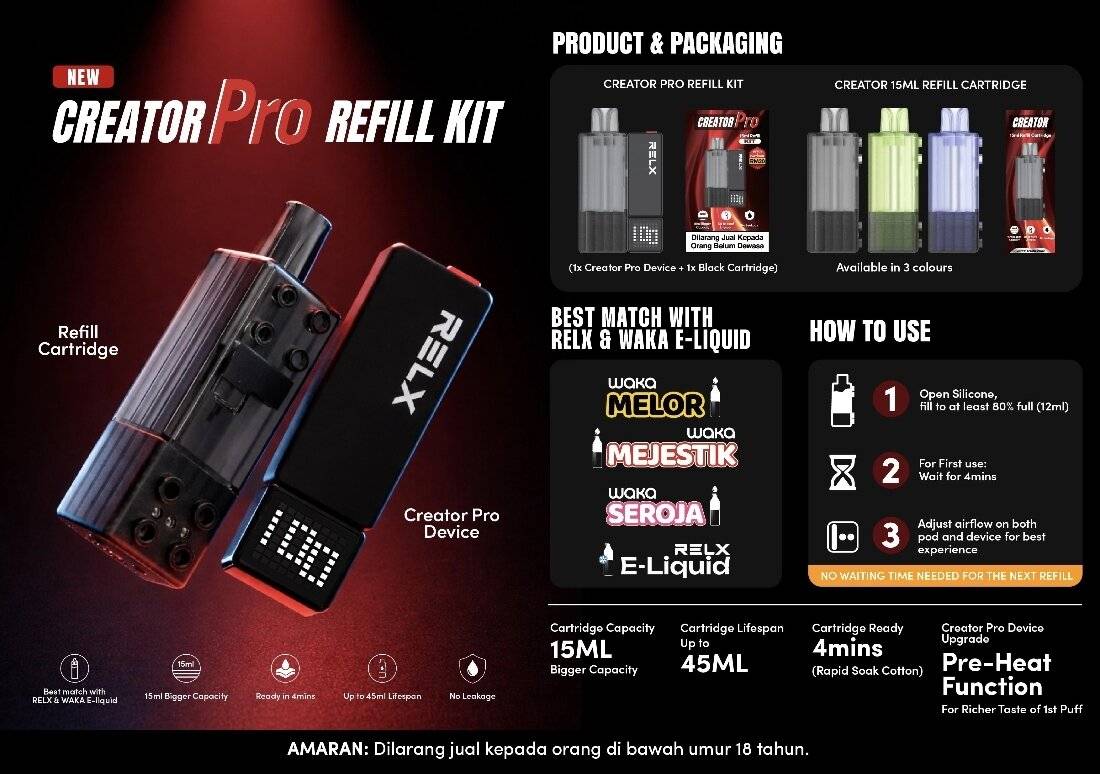 RELX CREATOR PRO OPEN POD SYSTEM
